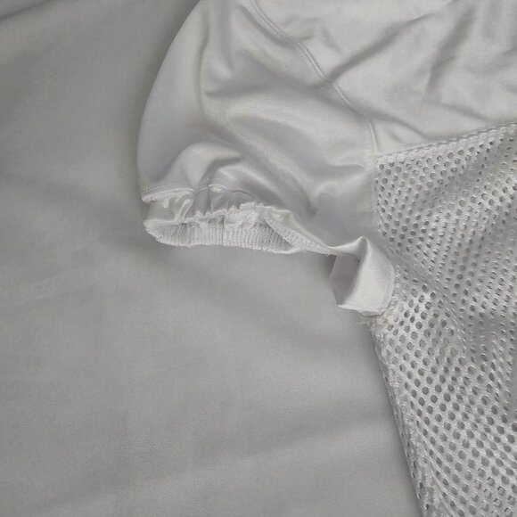 Schutt White Porthole Mesh Pro-Cut Adult Football Jersey Men's Varsity Small - Picture 7 of 10